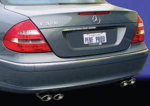 Performance Products® - Mercedes® Exhaust Tips, Chrome Quad Oval, 2003-2009 (211) - Image 2