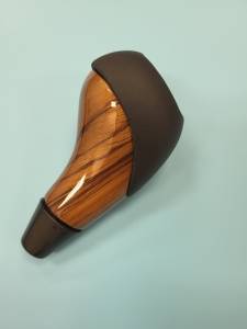 Performance Products® - Mercedes® Shift Knob, Zebrano Wood & Black Leather, 1992-1998 (140/220) - Image 2