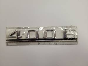 Mercedes® OEM "400E" Emblem,Silver, 1992-1993 (124)