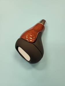 Mercedes® Shift Knob Kit, Eucalyptus & Charcoal Leather,Star Emblem, 2000-2006 (220)