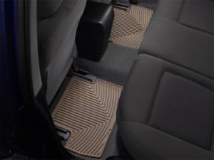 Mercedes® Tan WeatherTech® Rear Rubber Floor Mats, 2008-2011 (204)