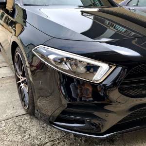 Mercedes® Headlight Rings, Chrome, A-Class 2019-2022 (177)