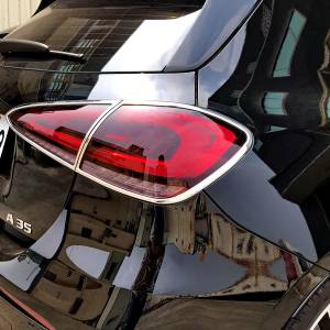 Mercedes® Tail Lamp Rings, Chrome, A-Class, 2019-2022 (177)