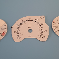 Performance Products® - Mercedes® Gauge Face Kit, White, 1998-1999 (208) - Image 2
