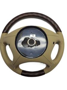 Performance Products® - Mercedes® Steering Wheel, Classic Style, Matt Burlwood & Cashmere Beige Leather, CLS550/CLS500, 2006-2008 (219) - Image 2