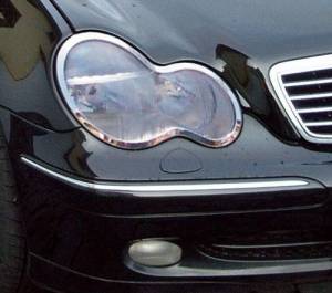 Mercedes® Front Bumper Molding, Right, Chrome, 2001-2007 (203)