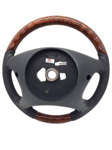 Performance Products® - Mercedes® Steering Wheel, Classic Style, Leather, Burlwood & Black, 2003-2008 (230) - Image 2