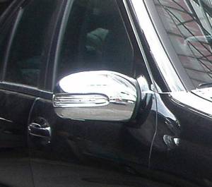 Mercedes® Mirror Covers, Chrome, Wagon, 2002-2005 (203)