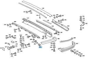 GENUINE MERCEDES - Mercedes® OEM Rear Bumper End Bracket, 1973-1989 (107) - Image 2