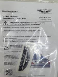 Performance Products® - Mercedes® Rear Lip Spoiler, Dynamic Performance, 2007-2009 (216) - Image 3