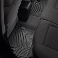 Mercedes® Black WeatherTech® Rear Rubber Floor Mats, 2010-2015 (204)