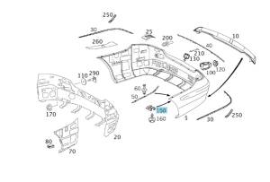 GENUINE MERCEDES - Mercedes® Hardware, Panel Clip, 002-994-61-45 - Image 6