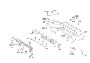 GENUINE MERCEDES - Mercedes® Hardware, Panel Clip, 002-994-61-45 - Image 3