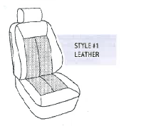 Performance Products® - Mercedes® Rear Seat Cover with Armrest and No Headrest Covers, Leather, 1996-2002 (210) - Image 2