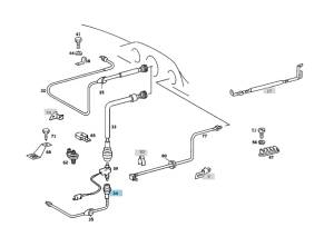 GENUINE MERCEDES - Mercedes® Speedometer Cable, From Transmission to Sensor, 910mm, 1973-1975 (107) - Image 2