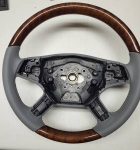 Performance Products® - Mercedes® Steering Wheel, Classic Style, Maple Birdseye & Alpaca Gray, 2006-2008 (164) - Image 2