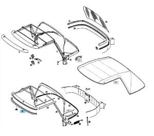 Performance Products® - Mercedes® Front Top Seal, 280SL and 250SL, 1963-1971 - Image 2