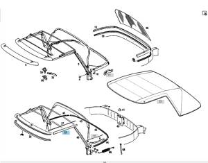 GENUINE MERCEDES - Mercedes® Soft Top Seal, 1963-1971 (113) - Image 2