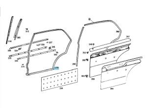 Performance Products® - Mercedes® Door Seal Set, 1968-1976 (114/115) - Image 1