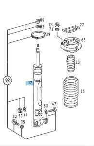 Mercedes® Front Shock 1987-1993 (124)