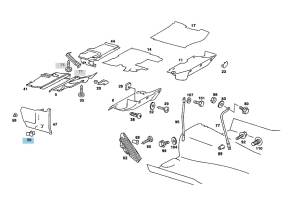 GENUINE MERCEDES - Mercedes® OEM Hardware Clip, 123-988-22-78 - Image 2