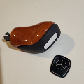 Mercedes® Shift Knob, Chestnut & Black Leather, Without Keyless-Go, 2001-2004 (230)