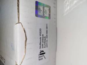 Mercedes® Shift Knob, Burlwood & Black Leather with Emblem, S Class, 2003-2006 (220)