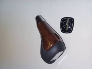 Performance Products® - Mercedes® Shift Knob, Burlwood & Black Leather, S Class Without Keyless-Go, Star Emblem NOT Included, 2003-2006 (220) - Image 2