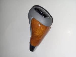 Performance Products® - Mercedes® Shift Knob, Without Emblem, Chestnut & Alpaca Gray Leather, 2000-2006 (220) - Image 2