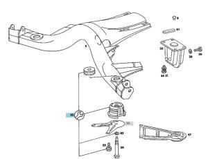 Performance Products® - Mercedes® Sub Frame Mount Kit, Rear, 1968-1981 - Image 2