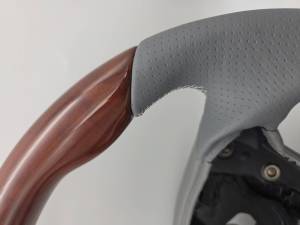 Performance Products® - Mercedes® Steering Wheel, Sports Style, Burlwood & Alpaca Grey Leather, 2003-2006 (230) - Image 3