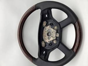 Performance Products® - Mercedes® Steering Wheel, Classic Style, Tiptronic, Burlwood & Black Leather, 2007-2008 (221) - Image 1