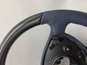Performance Products® - Mercedes® Steering Wheel, Classic Style, Birdseye & Blue Leather, E500/E320, 2003-2006 (211) - Image 2