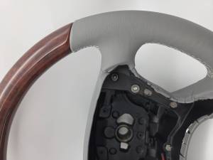 Performance Products® - Mercedes® Steering Wheel, Classic Style, Leather, Burlwood & Alpaca Grey, 2003-2008 (209) - Image 2