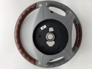 Mercedes® Steering Wheel, Classic Style, Leather, Burlwood & Alpaca Grey, 2003-2008 (230)