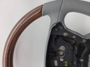 Performance Products® - Mercedes® Steering Wheel, Classic Style, Leather, Burlwood & Alpaca Grey, 2003-2008 (230) - Image 3