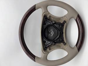 Performance Products® - Mercedes® Steering Wheel, Classic Style, Leather, Burlwood & Stone, 2003-2006 (220) - Image 2