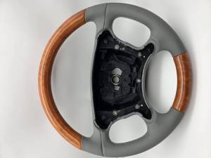 Performance Products® - Mercedes® Steering Wheel, Classic Style, Leather, Chestnut & Alpaca Grey, 2003-2008 (230) - Image 2