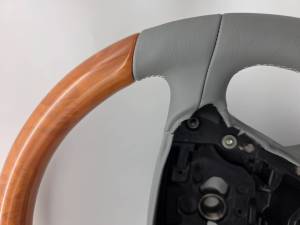 Performance Products® - Mercedes® Steering Wheel, Classic Style, Leather, Chestnut & Alpaca Grey, 2003-2008 (230) - Image 3