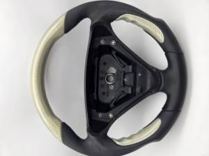 Performance Products® - Mercedes® Steering Wheel, Black Leather & Silver Carbon Fiber, Tiptronic, 2005-2011 (171) - Image 4