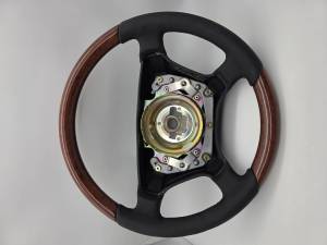 Performance Products® - Mercedes® Steering Wheel, Classic Style, Eucalyptus & Black Leather, S320, 1997-1999 (140) - Image 4