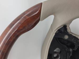Performance Products® - Mercedes® Steering Wheel, Ergonomic Style, Burlwood & Stone Leather, 2003-2009 (209) - Image 4