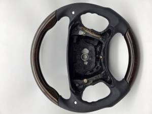 Performance Products® - Mercedes® Steering Wheel, Sport Style, Tiptronic, Laurelwood High-Gloss & Black Leather, CLS55 AMG, 2006 (219) - Image 1