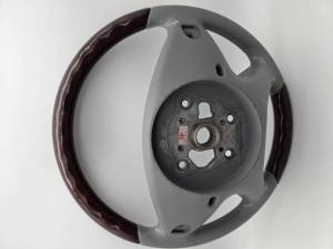 Mercedes® Steering Wheel, Standard Style, Burlwood & Alpaca Grey Leather, 2006-2012 (164)