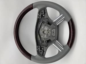 Performance Products® - Mercedes® Steering Wheel, Standard Style, Burlwood & Alpaca Grey Leather, 2006-2012 (164) - Image 5