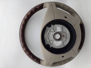 GENUINE MERCEDES - Mercedes® Steering Wheel, Classic Style, Burlwood & Stone Leather, E500/E320, 2003-2006 (211) - Image 2