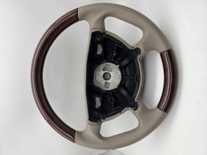 GENUINE MERCEDES - Mercedes® Steering Wheel, Classic Style, Burlwood & Stone Leather, E500/E320, 2003-2006 (211) - Image 3