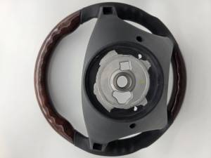 Mercedes® Steering Wheel, Sports Style, Burlwood & Charcoal Leather, AMG Tiptronic, 2003-2006 (220)