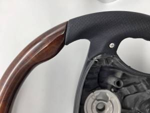 Performance Products® - Mercedes® Steering Wheel, Sports Style, Burlwood & Charcoal Leather, AMG Tiptronic, 2003-2006 (220) - Image 3