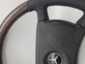 Performance Products® - Mercedes® Steering Wheel, Burlwood & Black Leather, 1986-1991 (107/124/126) - Image 2